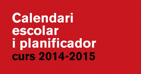 Calendari Escolar 2014-2015