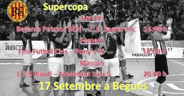 L’equip de Futbol Sala de l’Escola BetàniaPatmos finalista de la Supercopa Catalunya