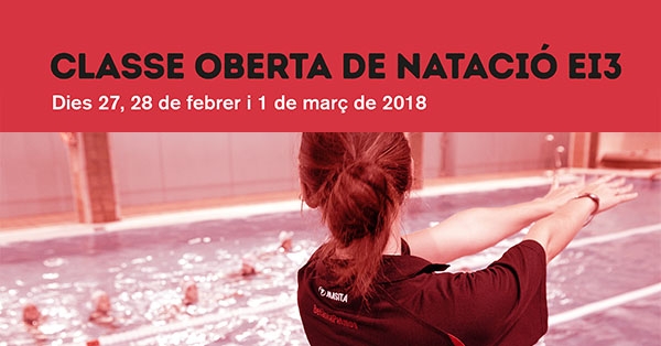 Classe oberta de natació a EI3