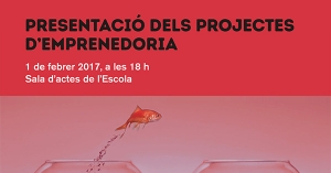 Presentació dels projectes d&#039;emprenedoria