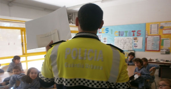 Un guàrdia urbà a l&#039;Escola