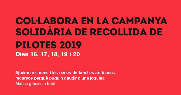 Campanya solidària de recollida de pilotes 2019