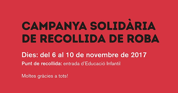 Campanya solidària de recollida de roba