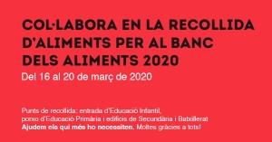 Campanya solidària de recollida d&#039;aliments 2020