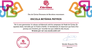 Participem en les campanyes de Càritas Fem Nadal i Regala Nadal