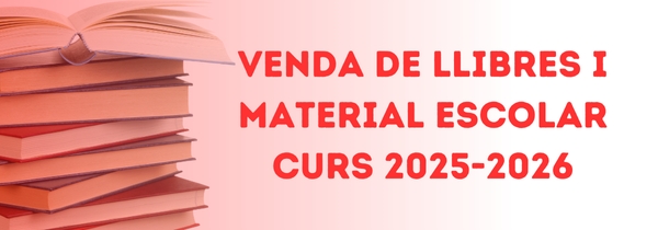 Venda de llibres per al curs 2025-2026