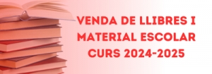 Venda de llibres per al curs 2024-2025